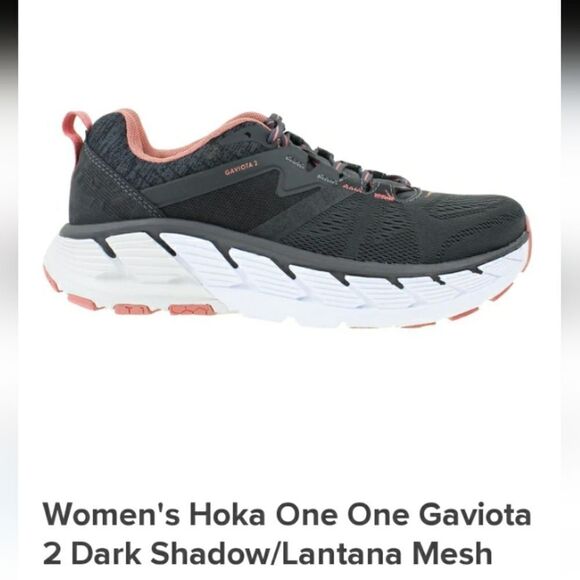 Hoka One One Shoes - Women's Hoka One One Gaviota 2 Dark Shadow/Lantana Mesh